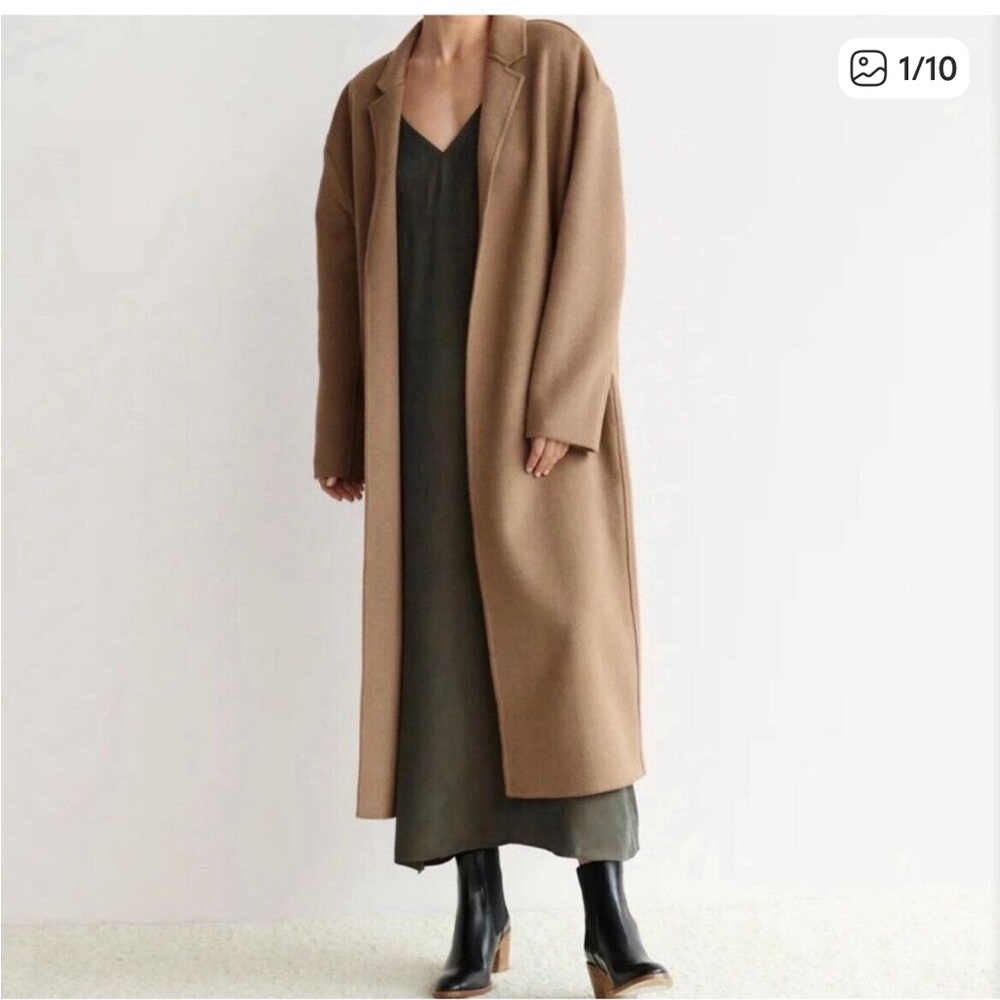 Jenni kayne cashmere camel overcoat
